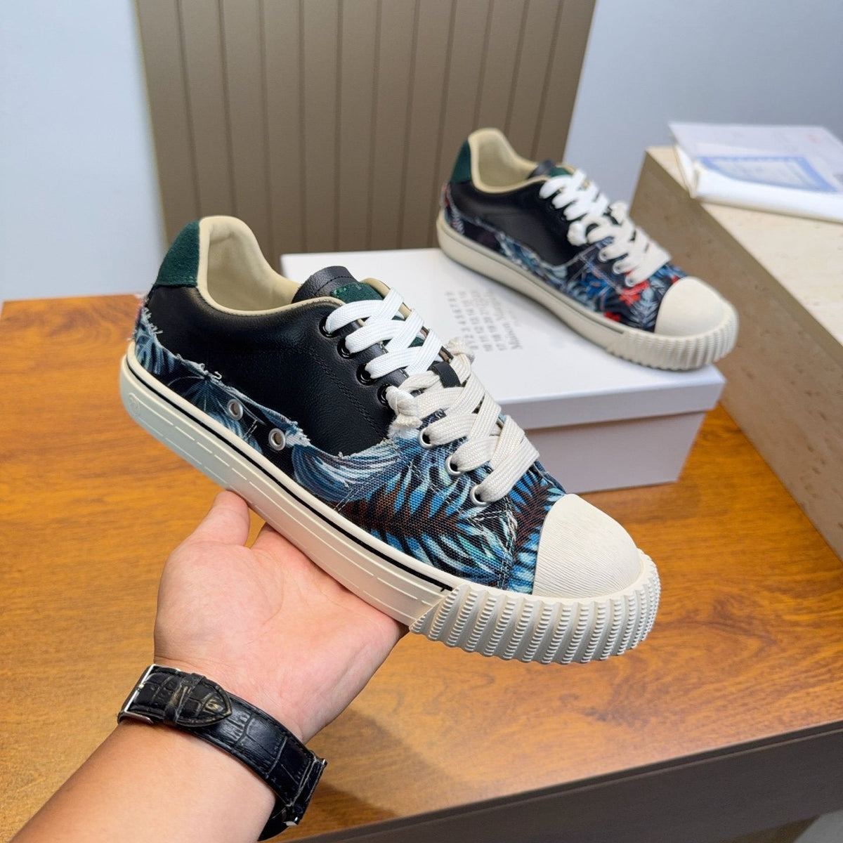 Maison Margiela Floral Panel Sneakers