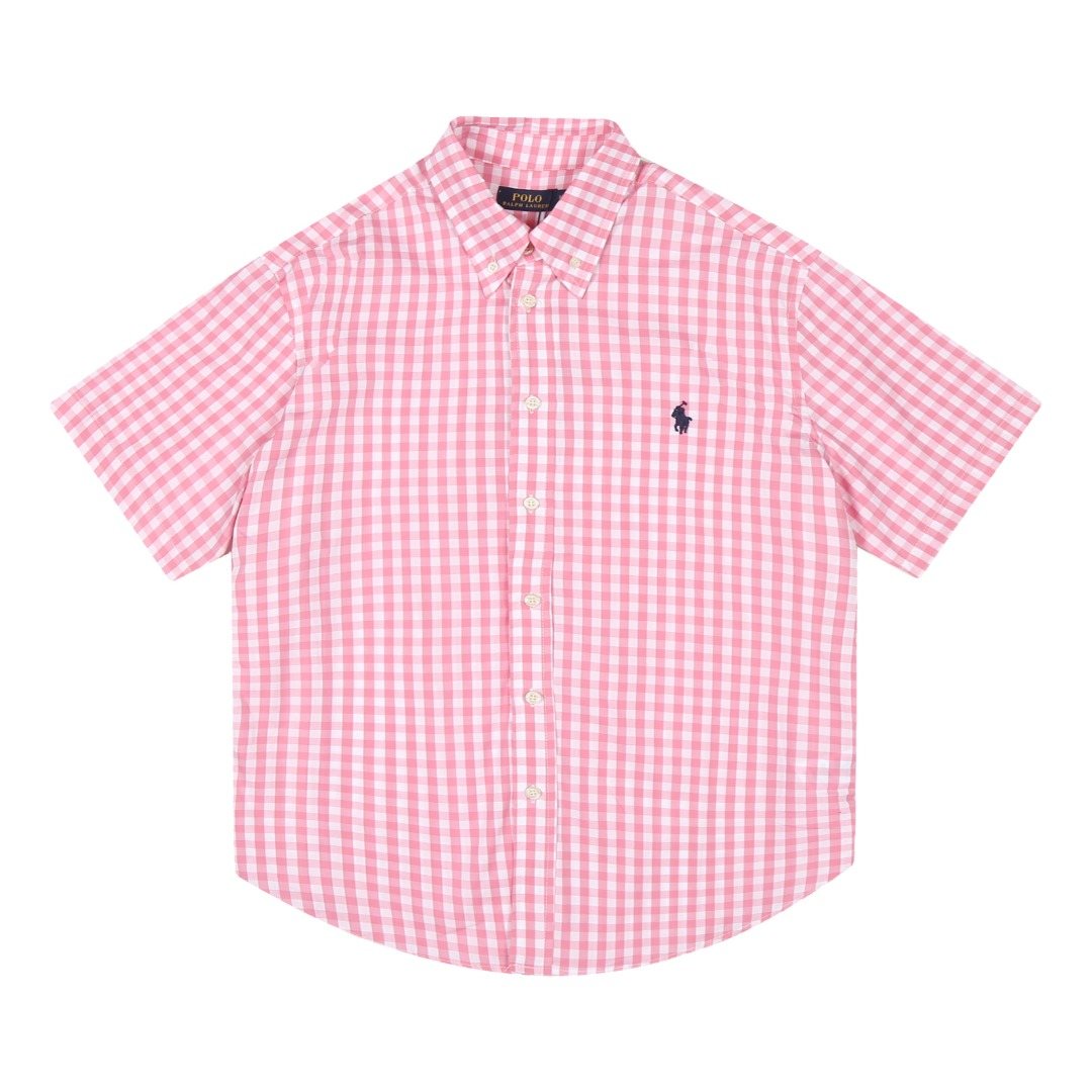 Ralph Lauren Gingham Short-Sleeve Button-Down Shirt