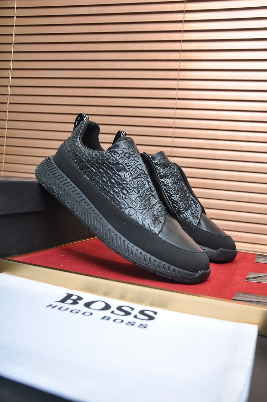 Hugo Boss Textured Low-Top Sneakers