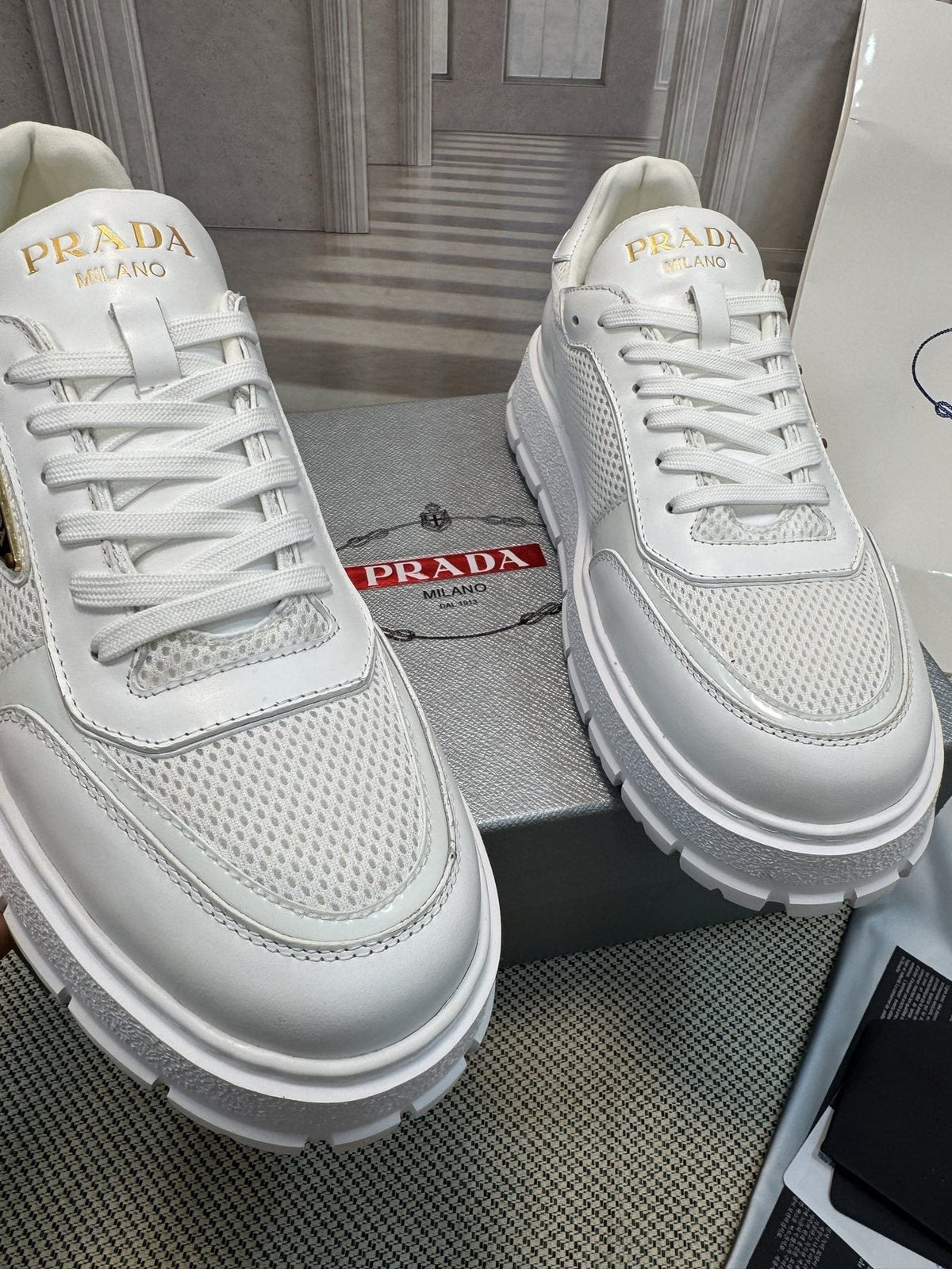 Prada Lug Sole Sneakers