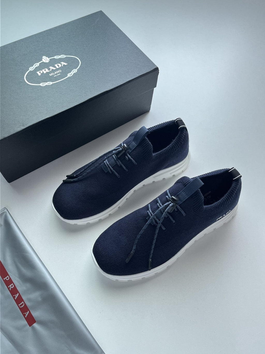 Prada Knit Sock-Style Sneakers