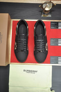 Burberry Check-Panel Low-Top Sneakers