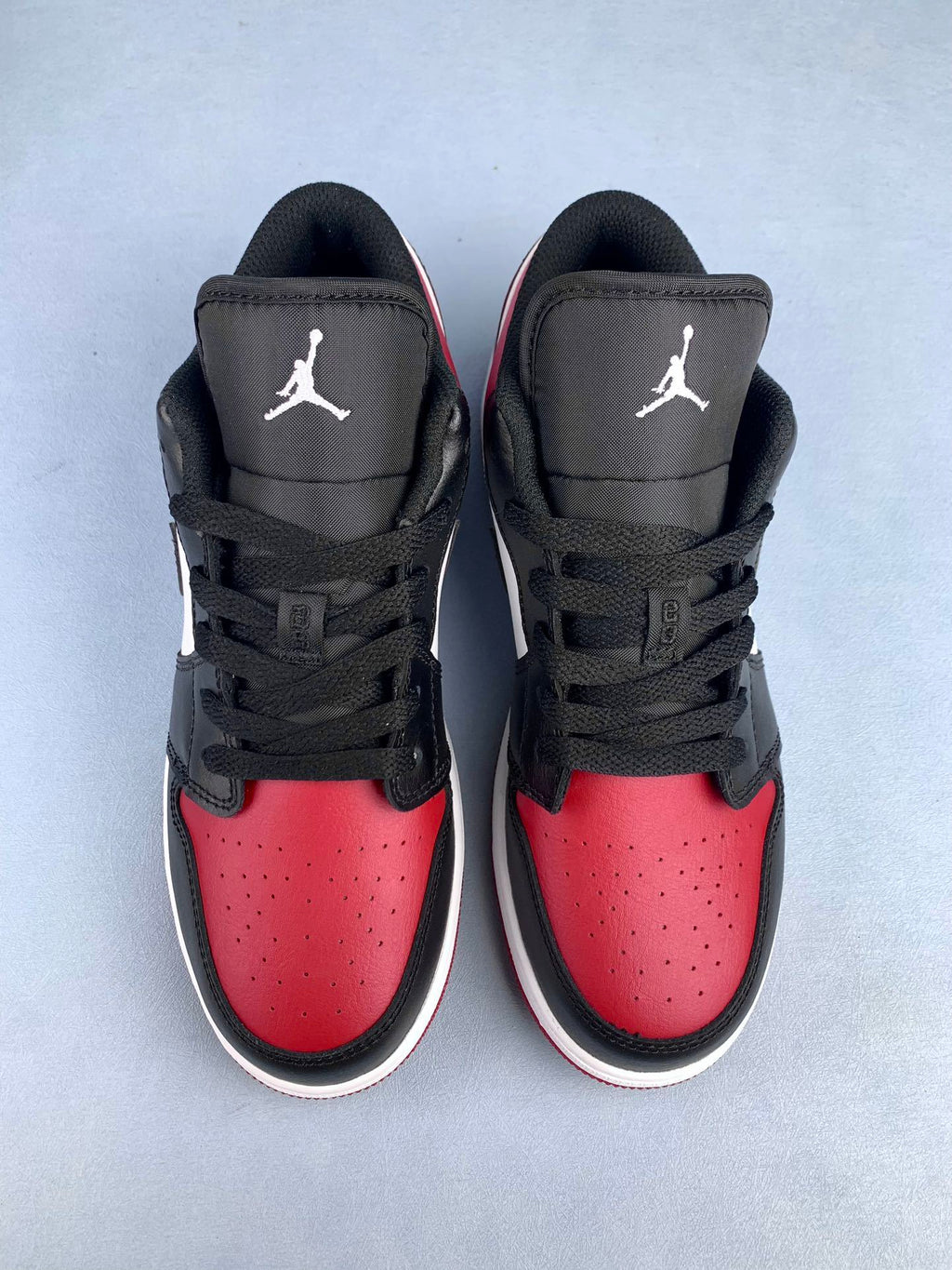 Air Jordan 1 Low Black/Red Toe 553558-161, 553560-612 Unisex Sneakers
