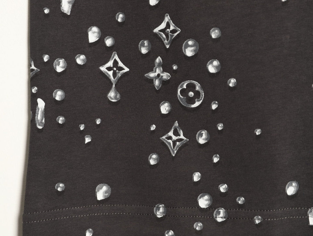 Louis Vuitton Scattered Monogram-Style Graphic T-Shirt - Dark Charcoal